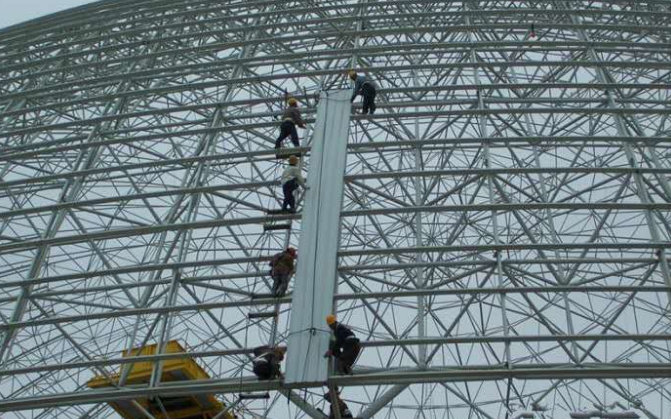 威海网架装配好以后应当留神哪八项验收事件